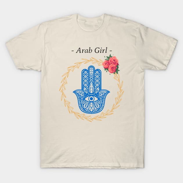 Arab Girl Hamsa evil eye T-Shirt by Tip Top Tee's